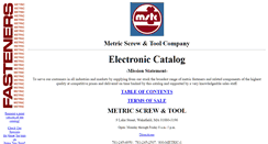 Desktop Screenshot of metricscrew-toolco.com