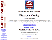 Tablet Screenshot of metricscrew-toolco.com